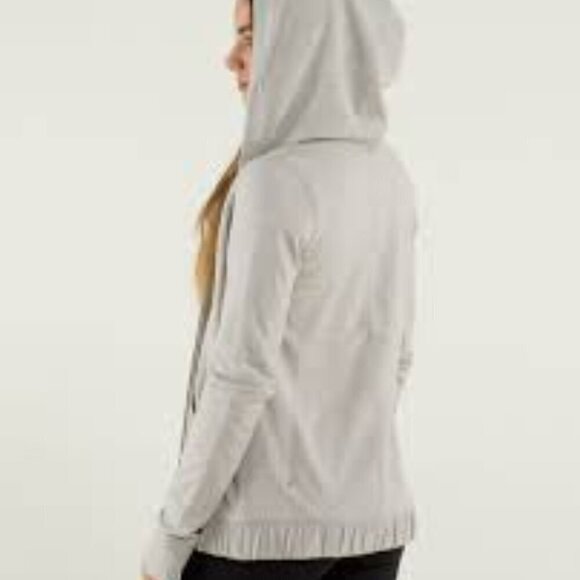 Womens Lululemon Hoodie Double lined zip jacket ribbed Size 8 - Picture 2 of 7